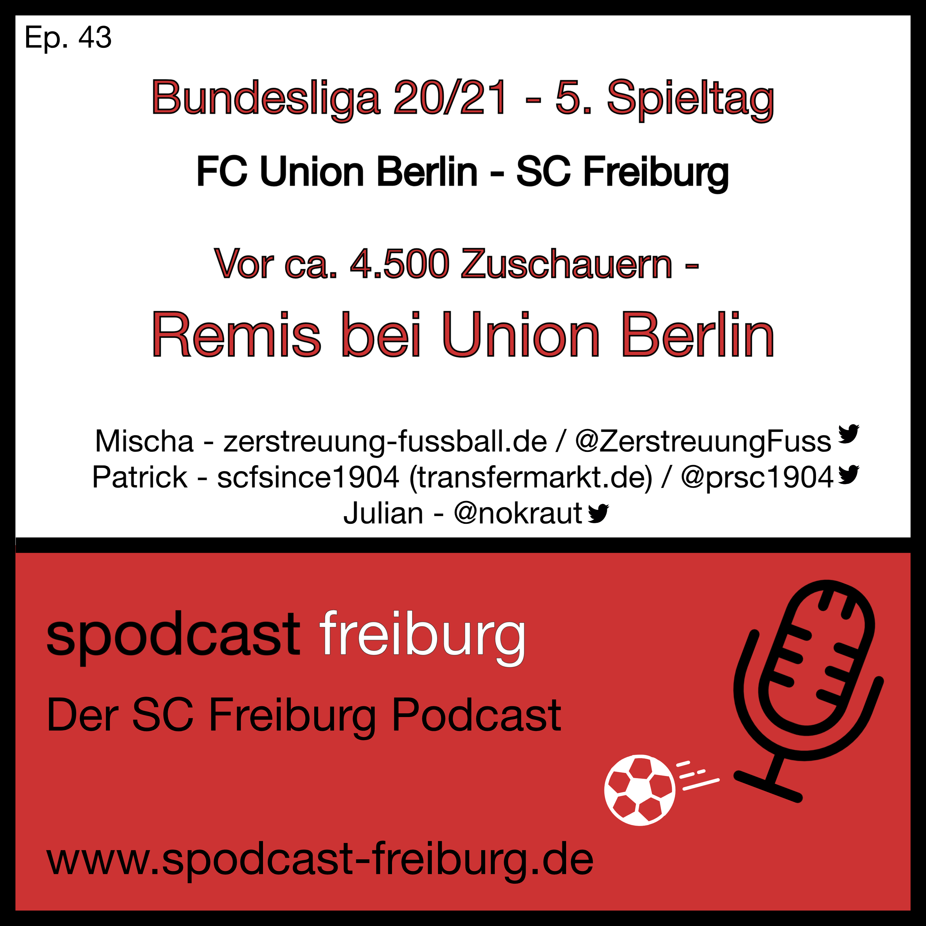 Vor ca. 4.500 Zuschauern - Remis bei Union Berlin #FCUSCF episode artwork
