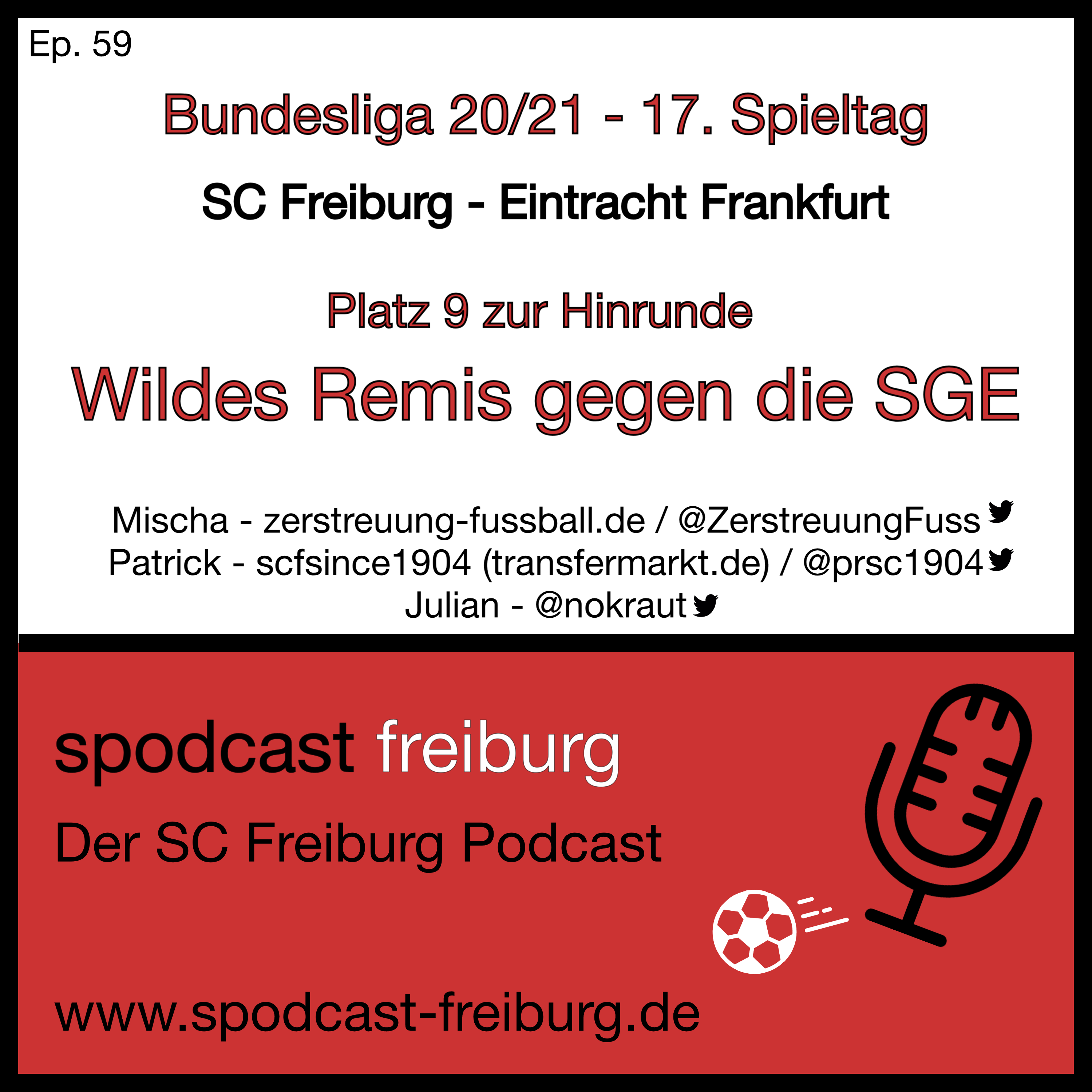 Platz 9 zur Hinrunde - Wildes Remis gegen die SGE episode artwork