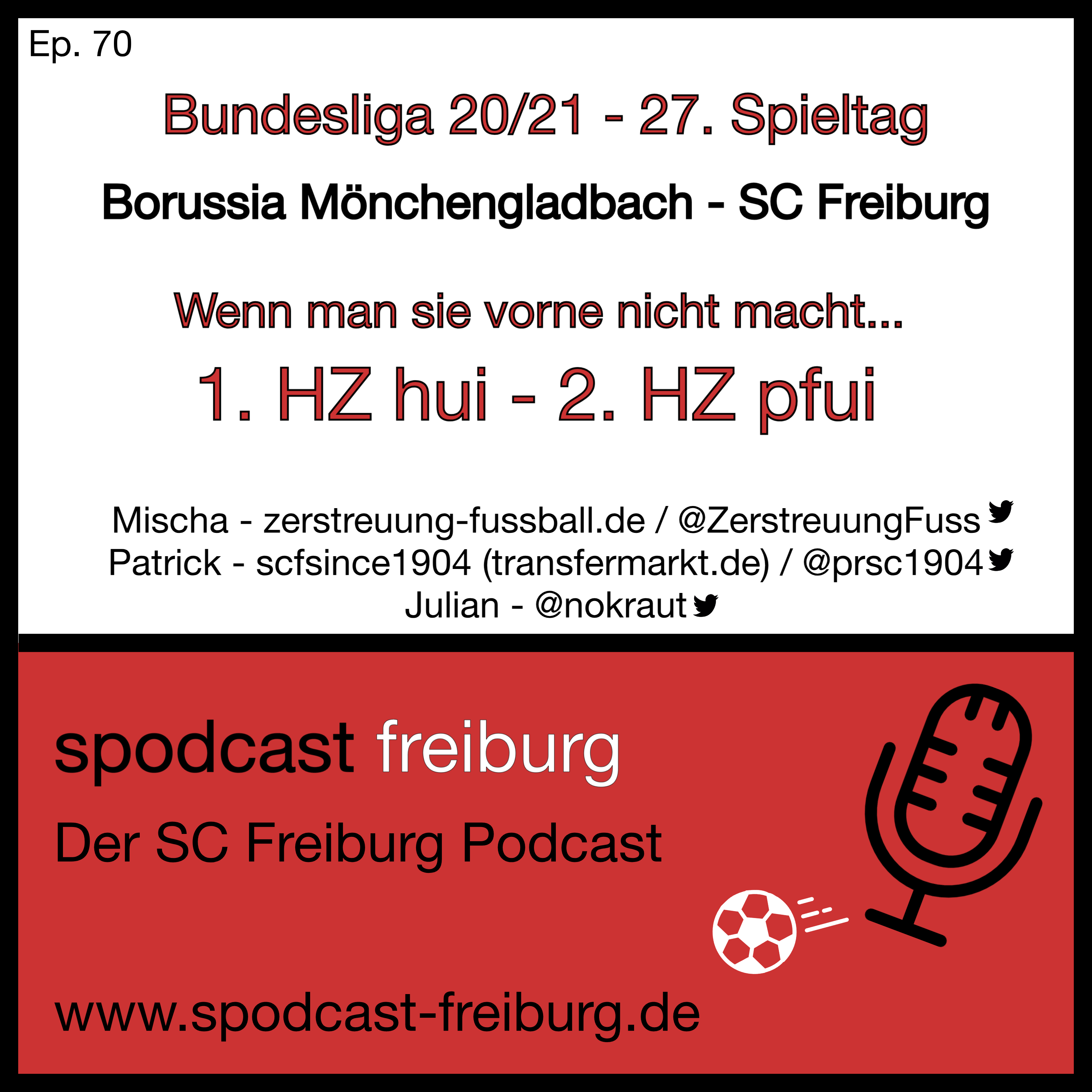 Wenn man sie vorne nicht macht... 1. HZ hui - 2. HZ pfui