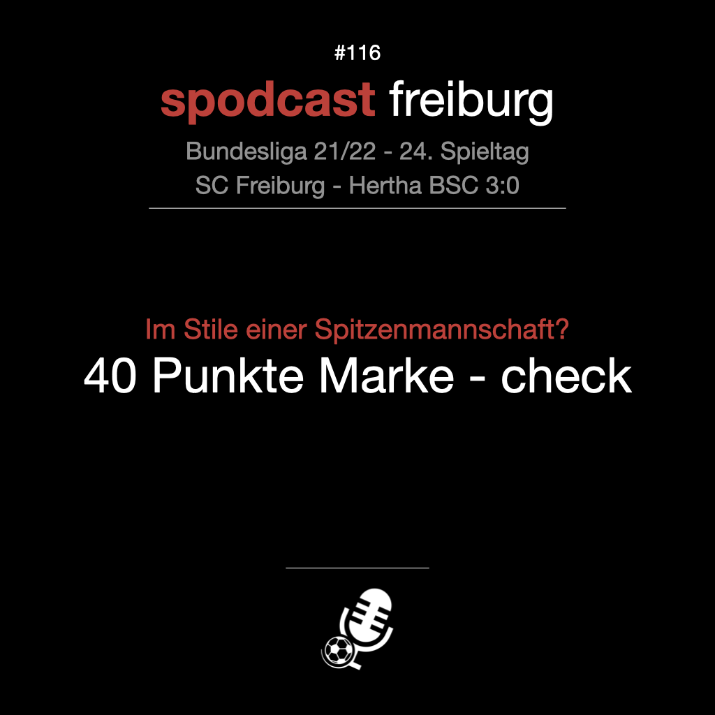 Im Stile einer Spitzenmannschaft? 40 Punkte Marke - check episode artwork
