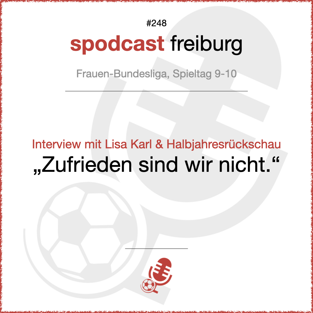 Interview mit Lisa Karl + Halbjahresrückschau - "Zufrieden sind wir nicht" episode artwork
